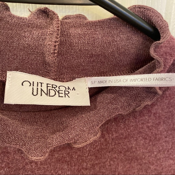 Urban Outfitters Lettuce-Edge Cozy Mock Neck Top - Picture 3 of 6